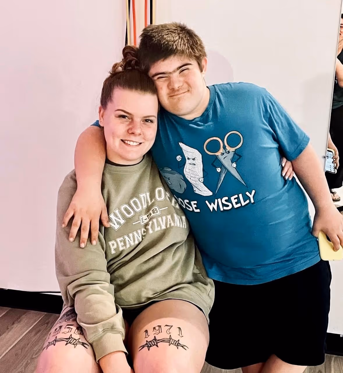 Client and Worker together at Saint Christopher's Fitness, located in Clifton Park, NY