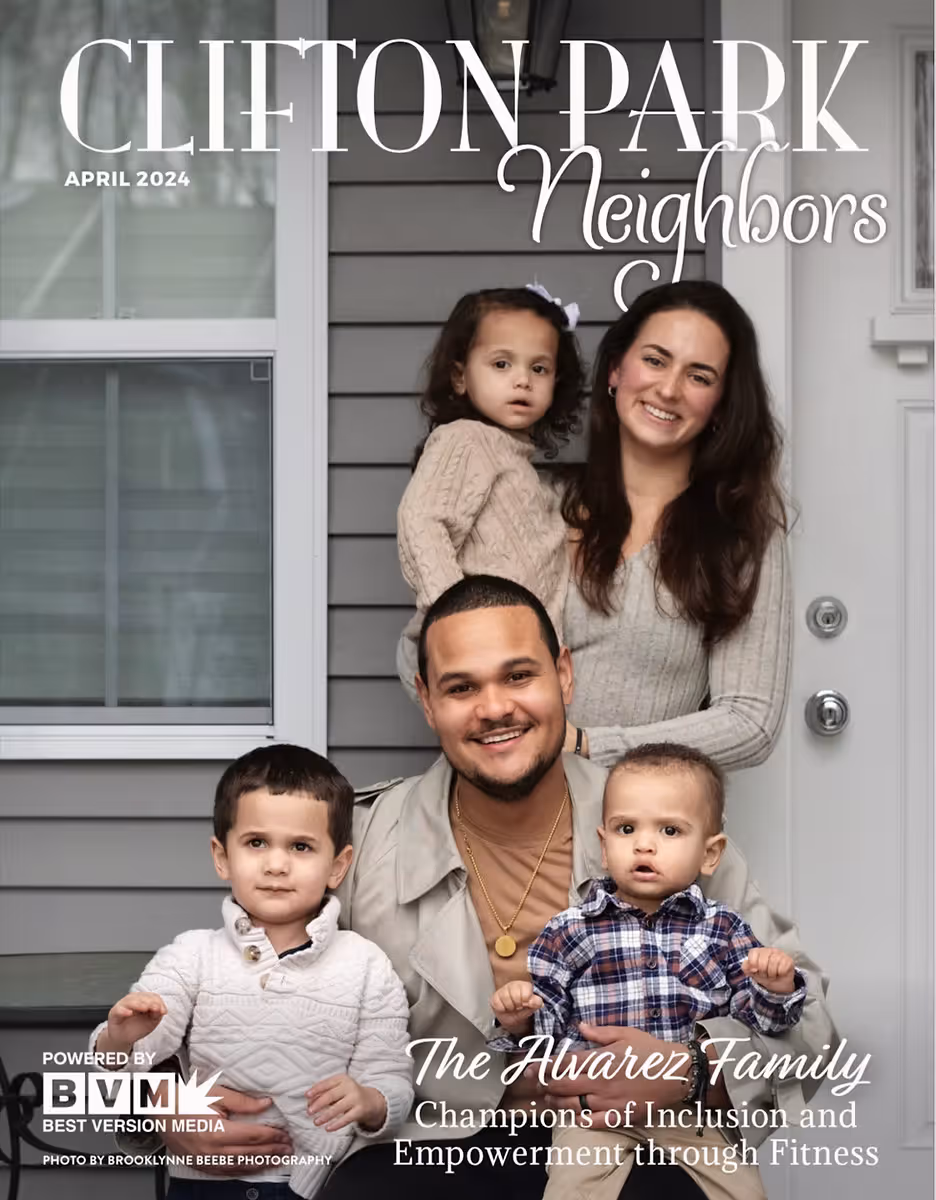 Cover of Clifton Park Neighbors magazine, featuring Saint Christopher's Fitness